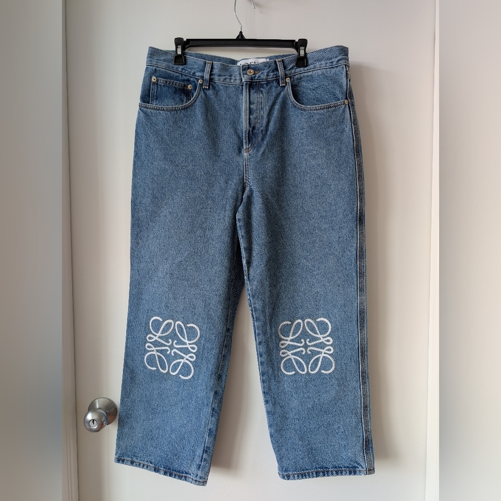 Loewe Anagram Cropped Jeans 46